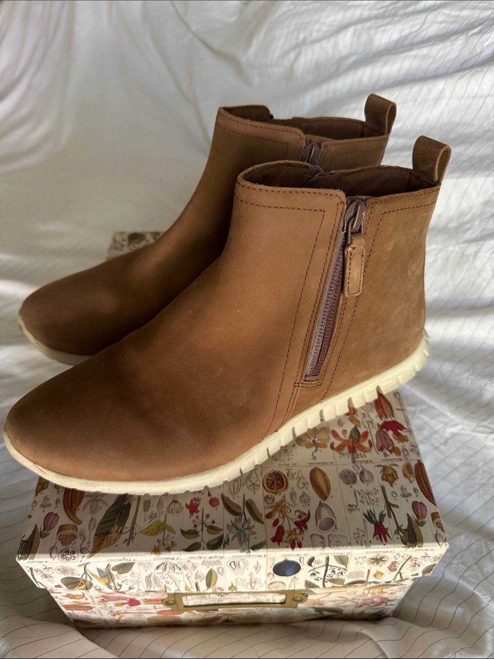Cole Haan Zero Grand Collection - Brown Waterproof Ankle Boots - 6.5